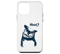 Funny Owl “Hoot?” Quirky Owl Illustration Bird Lovers Case for iPhone 12 mini