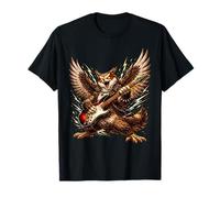 Funny Owl Playing Guitar Rock and Roll for Men Women Kid T-Shirt