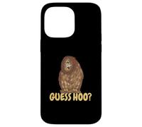 Funny Owl With Googly Eyes Guess Hoo Case for iPhone 14 Pro Max