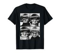 Funny Owls with Sunglasses Forest Animals Meme Bob Haircut T-Shirt