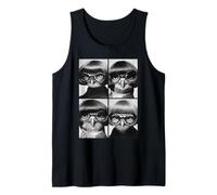Funny Owls with Sunglasses Forest Animals Meme Bob Haircut Tank Top
