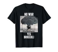 Funny Pacifist and Vegan Vegetarian No War Yes Broccoli T-Shirt