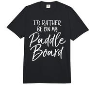 Funny Paddle Boarding Gift I'd Rather Be on My Paddle Board Comfort Colors Adult Heavyweight T-Shirt