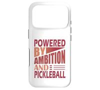 Funny Paddle Sport Powered by Ambition And Pickleball Case for iPhone 17 Pro