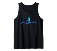 Funny Paddleboard Heartbeat Paddleboarding SUP Lover Tank Top