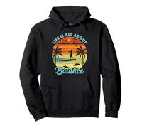 Funny Paddleboard Life is All About Balance Stand Up Pullover Hoodie