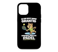 Funny Padel Bear Not Always Grumpy - I Play Padel Case for iPhone 12/12 Pro