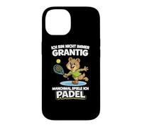 Funny Padel Bear Not Always Grumpy - I Play Padel Case for iPhone 14