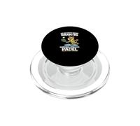 Funny Padel Bear Not Always Grumpy - I Play Padel PopSockets PopGrip for MagSafe