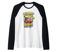 Funny Padel Brain Padel Tennis Obsession Raglan Baseball Tee