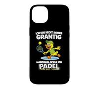 Funny Padel Duck - Not Always Grumpy I Play Padel Case for iPhone 14 Plus