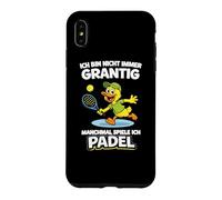 Funny Padel Duck - Not Always Grumpy I Play Padel Case for iPhone XS Max