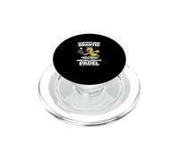 Funny Padel Duck - Not Always Grumpy I Play Padel PopSockets PopGrip for MagSafe