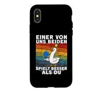 Funny Padel Duck One Of Us Plays Better Than You Case for iPhone X/XS