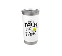 Funny Padel I Can't Talk and Play at the Same Time Stainless Steel Insulated Tumbler