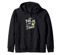 Funny Padel I Can't Talk and Play at the Same Time Zip Hoodie