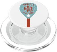 Funny Padel Pun There's a Hole in My Paddle PopSockets PopGrip for MagSafe