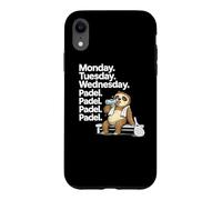 Funny Padel Sloth Addicted To Padel Tennis Case for iPhone XR