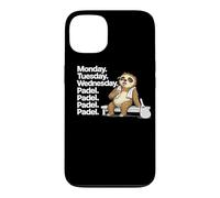 Funny Padel Sloth Addicted To Playing Padel Case for iPhone 13