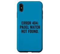 Funny Padel T-Shirt Gift UK Error 404 Padel Match Not Found Case for iPhone XS Max