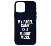 Funny Padel T-Shirt UK Gift My Padel Game is a Muddy Mess Case for iPhone 12 mini