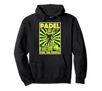 Funny Padel Tennis For The People Vintage Propaganda Player Pullover Hoodie