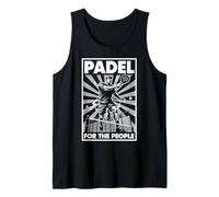 Funny Padel Tennis for The People Vintage Propaganda Player Tank Top