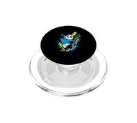 Funny Padel Tennis Panda Player PopSockets PopGrip for MagSafe