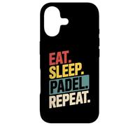 Funny Padel Tennis Sarcastic East Sleep Repeat Case for iPhone 17