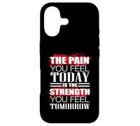 Funny Pain Today Strength Tomorrow Gym Workout Fitness Case for iPhone 17