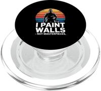 Funny Painter I Paint Walls Not Masterpieces Retro PopSockets PopGrip for MagSafe