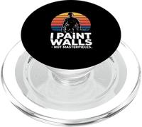 Funny Painter I Paint Walls Not Masterpieces Retro PopSockets PopGrip for MagSafe