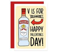 Funny Palentines Day Card, Vodka Pun Card, Galentines Day Gift, Single Awareness Day, For Best Friend, Break Up Card, Friendship Card