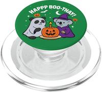 Funny Panda and Koala Bear celebrating Halloween Birthday PopSockets PopGrip for MagSafe