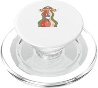 Funny Panda Bear being kidnapped by Aliens PopSockets PopGrip for MagSafe