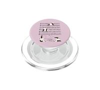 Funny Panda Bears music yoga Playing with Notes PopSockets PopGrip for MagSafe