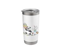 Funny Panda Bunny Easter Egg Kids Mens Womens Easter Day Stainless Steel Insulated Tumbler