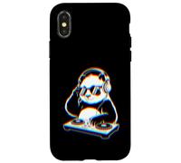 Funny Panda DJ With Headphones and Turntable Case for iPhone X/XS
