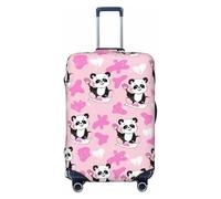 Funny Panda Draws A Heart Travel Luggage Covers - Elasticity Suitcase Covers Protector for Luggage 18-32 Inch