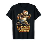 Funny Panda Elopement The Unexpected Workout T-Shirt