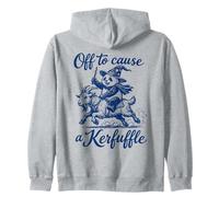 Funny Panda Goat Tee Design Graphic Off to cause a Kerfuffle Zip Hoodie