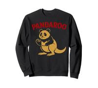 Funny Panda Kangaroo Australia China Animal Wildlife Cartoon Sweatshirt