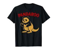 Funny Panda Kangaroo Australia China Animal Wildlife Cartoon T-Shirt