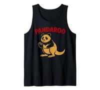 Funny Panda Kangaroo Australia China Animal Wildlife Cartoon Tank Top