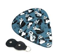 funny panda Printed Guitar Picks 6 Pcs Guitar Plectrum Acoustic Electric Guitar Pick for Bass Electric Acoustic Guitars Ukulele Thin Medium Thick Set 0.46mm