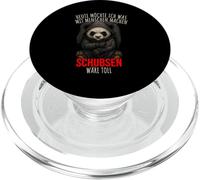Funny Panda Push People Shirt Sarcasm Quote Gift PopSockets PopGrip for MagSafe