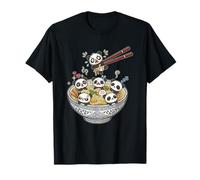 Funny Panda Ramen Bowl Cute Kawaii Panda Anime Graphic T-Shirt
