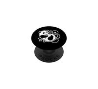 Funny Panda Work From Home Humor Remote Work Animal Graphic PopSockets Adhesive PopGrip
