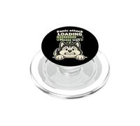 Funny Panic Attack Loading Husky Dog Anxiety Design PopSockets PopGrip for MagSafe