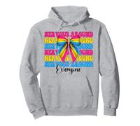 Funny Pansexual Pan Pride Flag LGBTQ Nervous Around Everyone Pullover Hoodie